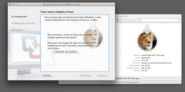 Virtualizar OS X Lion con VMware Fusion 1 Virtualizar OS X Lion