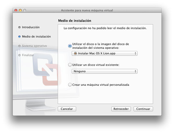 Virtualizar OS X Lion con VMware Fusion 2 Virtualizando