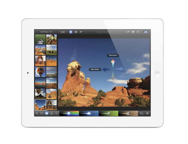 nuevo-ipad iPhoto en el nuevo iPad