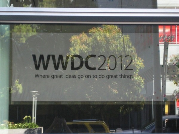 Cartel WWDC 2012 en Moscone Center