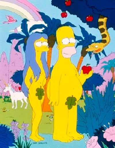 Adan y Eva Simpsons