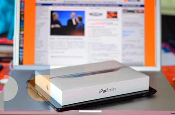 Caja iPad Mini comparada con iPad 3 Caja iPad Mini comparada con iPad 3
