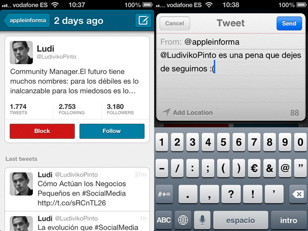 Sayonara perfil Twitter