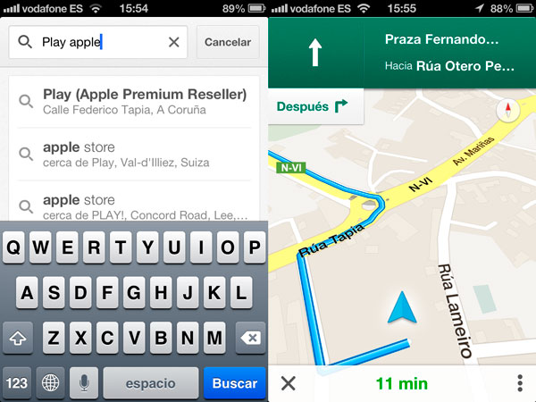Navegación con Google Maps Navegación con Google Maps