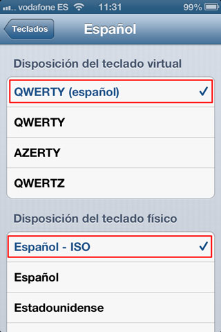 Mostrar letra Ñ en el teclado virtual de iOS - 05