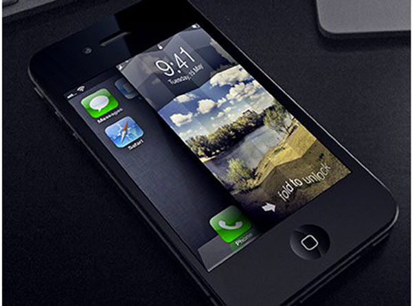 Concepto de desbloqueo en iPhone
