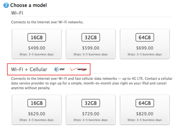 iPad con WiFi + Cellular