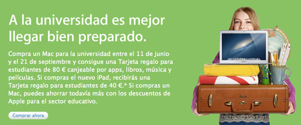 Promoción Back to school