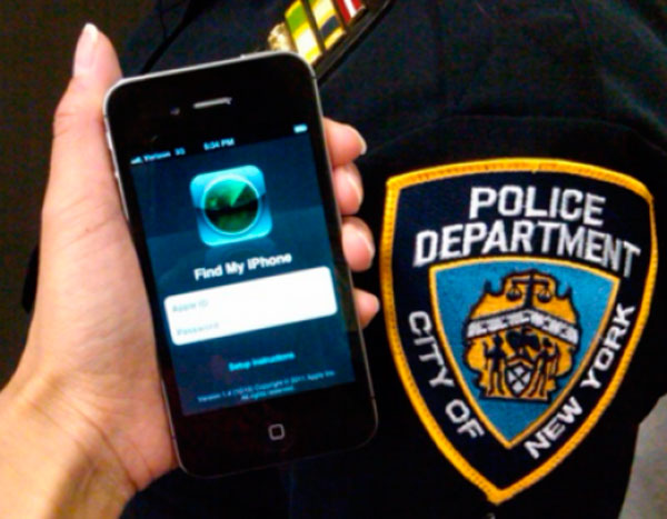 Policía Nueva york iPhone